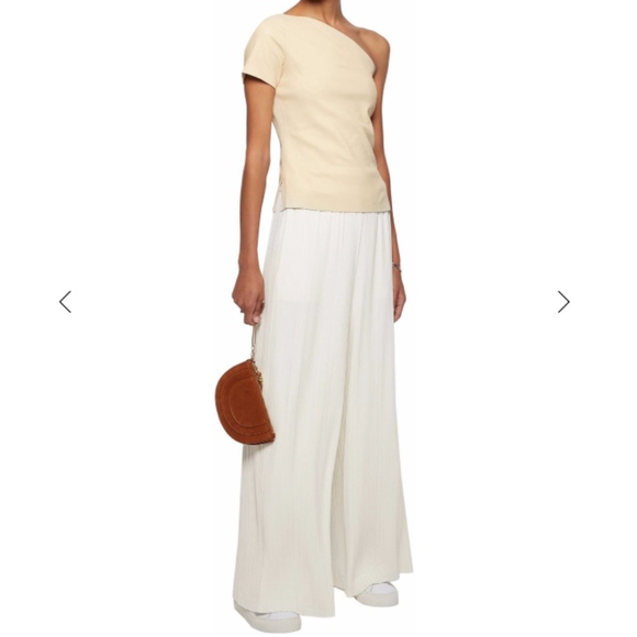 Helmut Lang Small Pleated Crepe Wide Leg Pants NWT - Picture 2 of 8